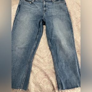 Paige Cindy straight leg cropped denim size 34